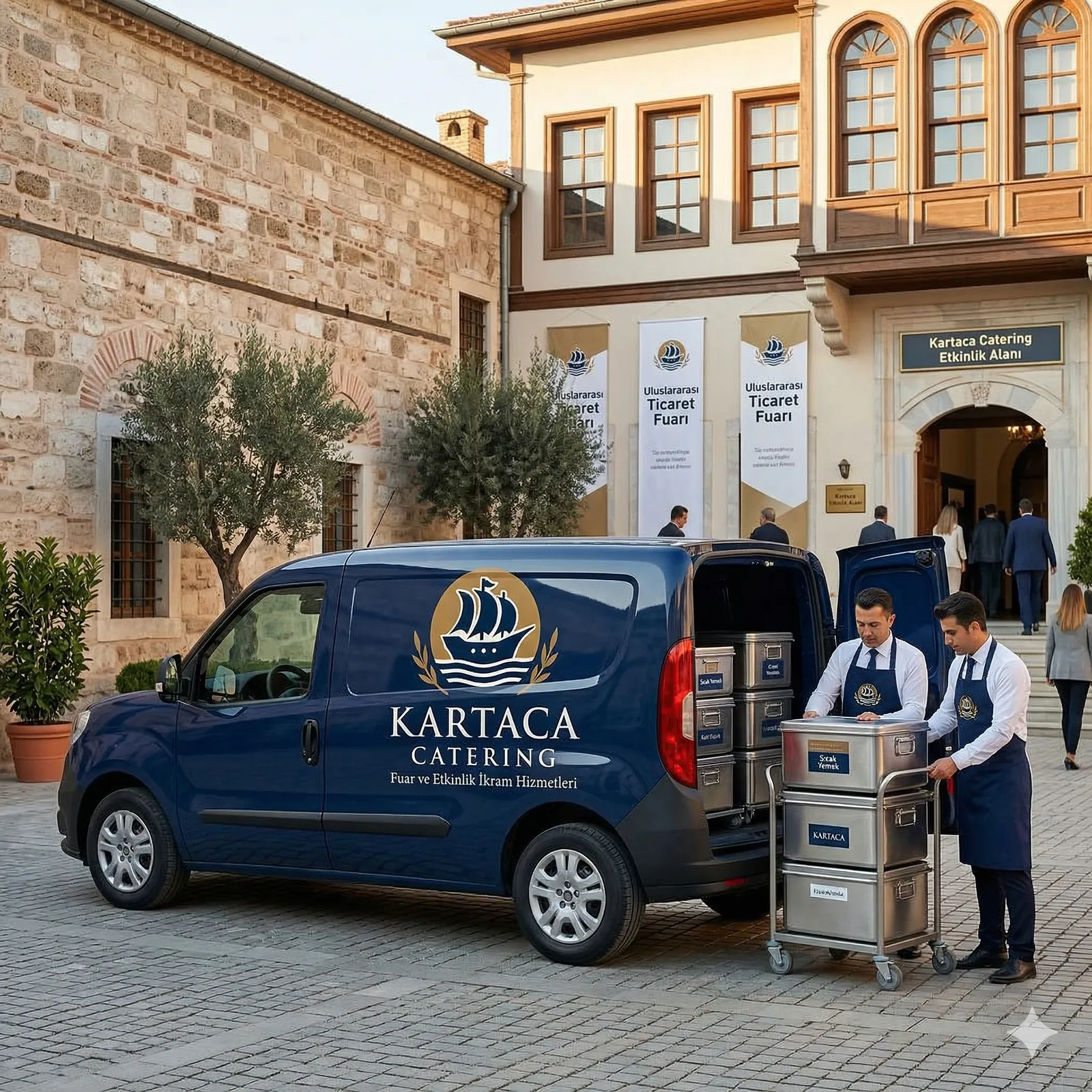 Günlük dağıtım için teslimat aracı görseli